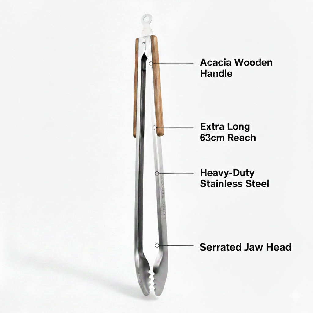 Long Tongs BBQ - 63.5cm